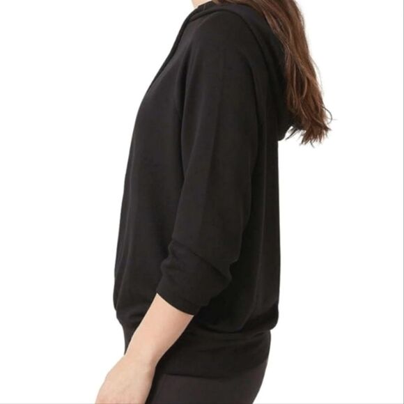 Eddie Bauer Women's Black Poly/Rayon Long Sleeve Pullover Hoodie - Picture 2 of 16